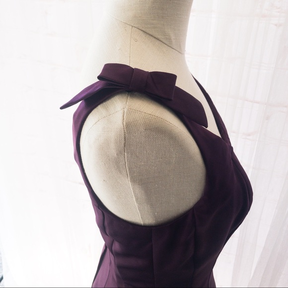 ALFRED ANGELO Purple Satin Women's Dress Size 8 - Picture 7 of 12